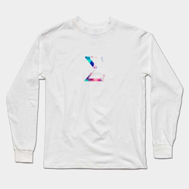 Rainbow Marble Sigma Long Sleeve T-Shirt by AdventureFinder